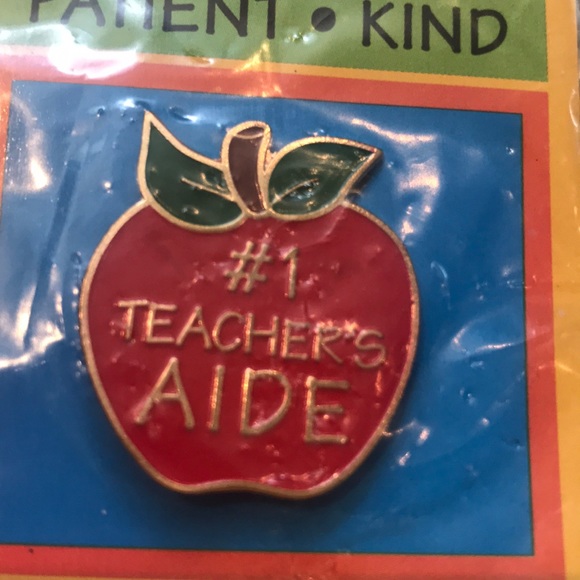 None Accessories - 5 #1 teacher’s aide pins bookmark lot